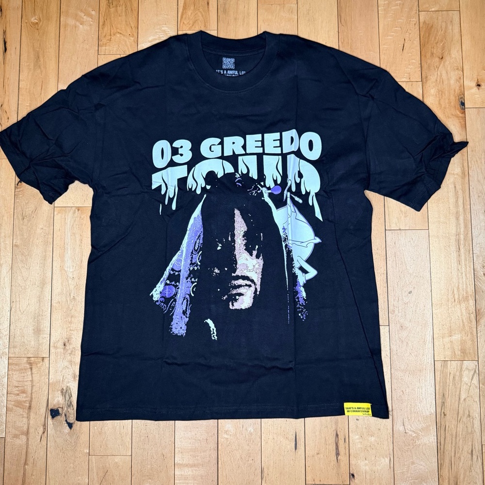 03 Greedo Men's Black Double-Sided Tour G Men’s XL
